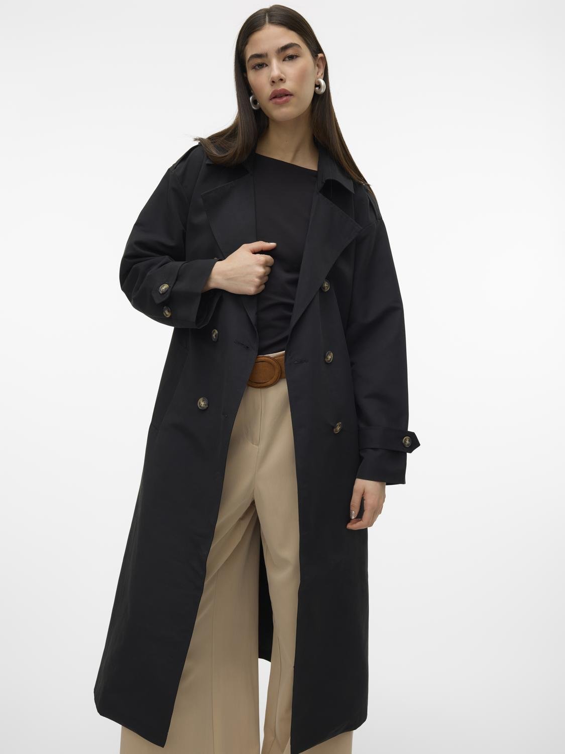 VMCHLOE Trenchcoat - Black - VERO MODA & VILA Bergvik